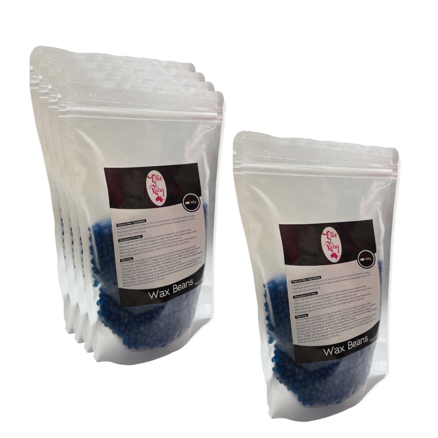 400g Hard Wax Beans - Brazilian Waxing Beads Bag Stripless Bikini Hair Removal