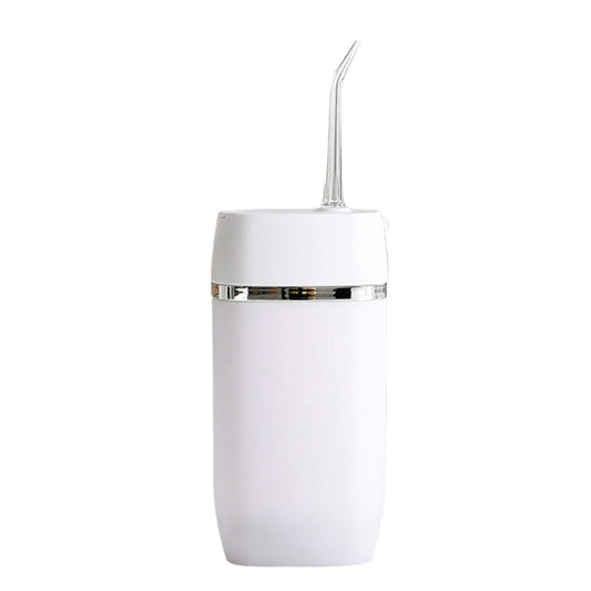 Teeth Water Flosser Cordless Portable Cleaner - Travel Oral Irrigator Mini White