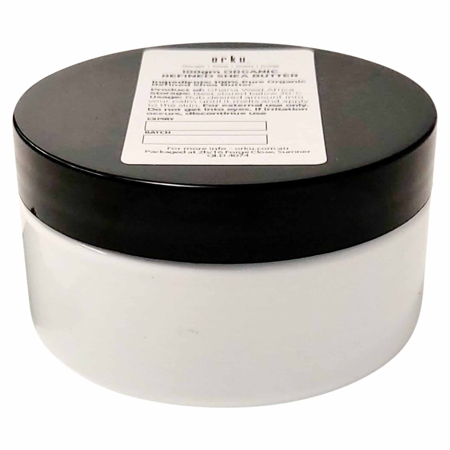 100g Refined Shea Butter Jar - Organic Pure African Karite Moisturiser
