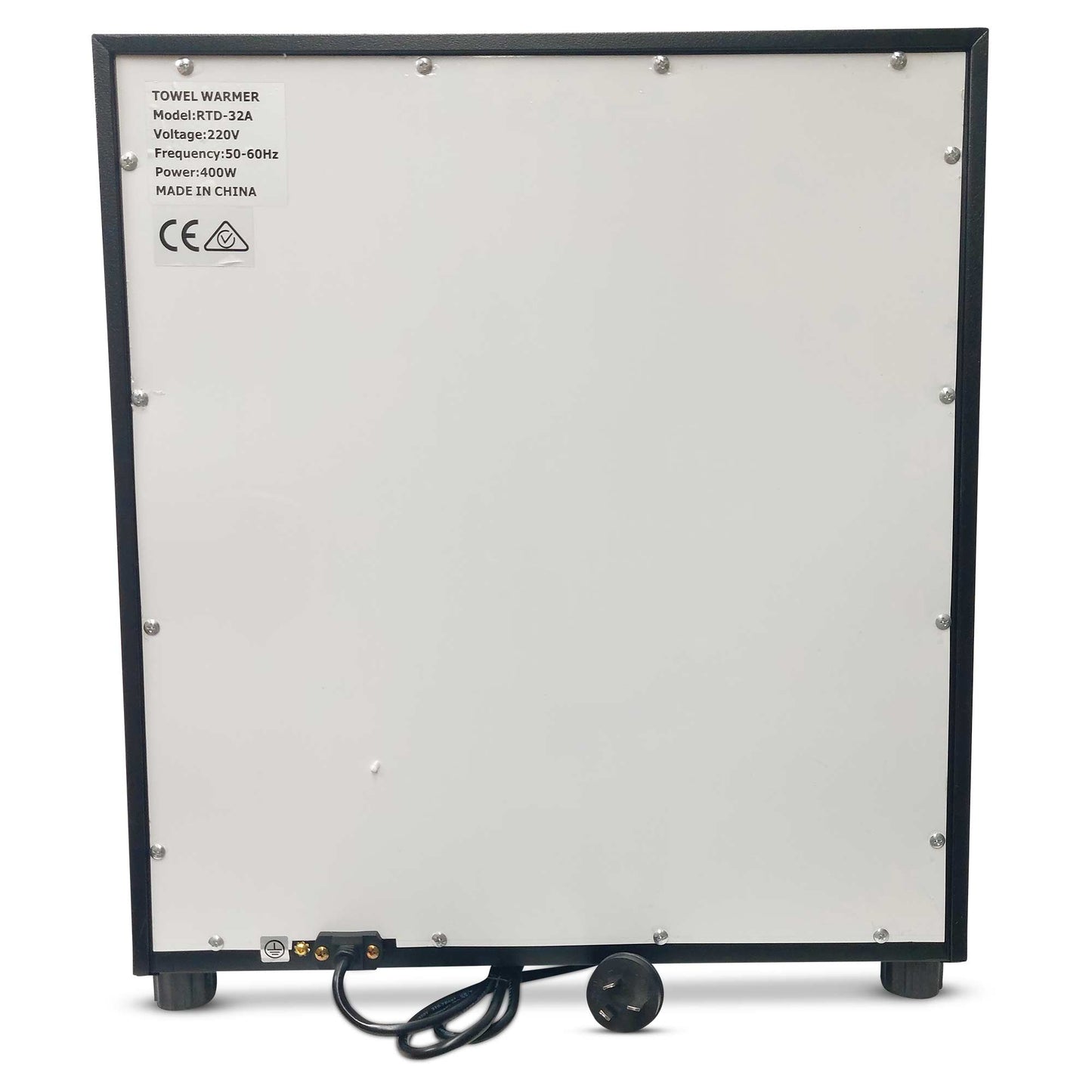 32L Black UV Electric Towel Warmer Steriliser Cabinet Beauty Spa Heat Sanitiser