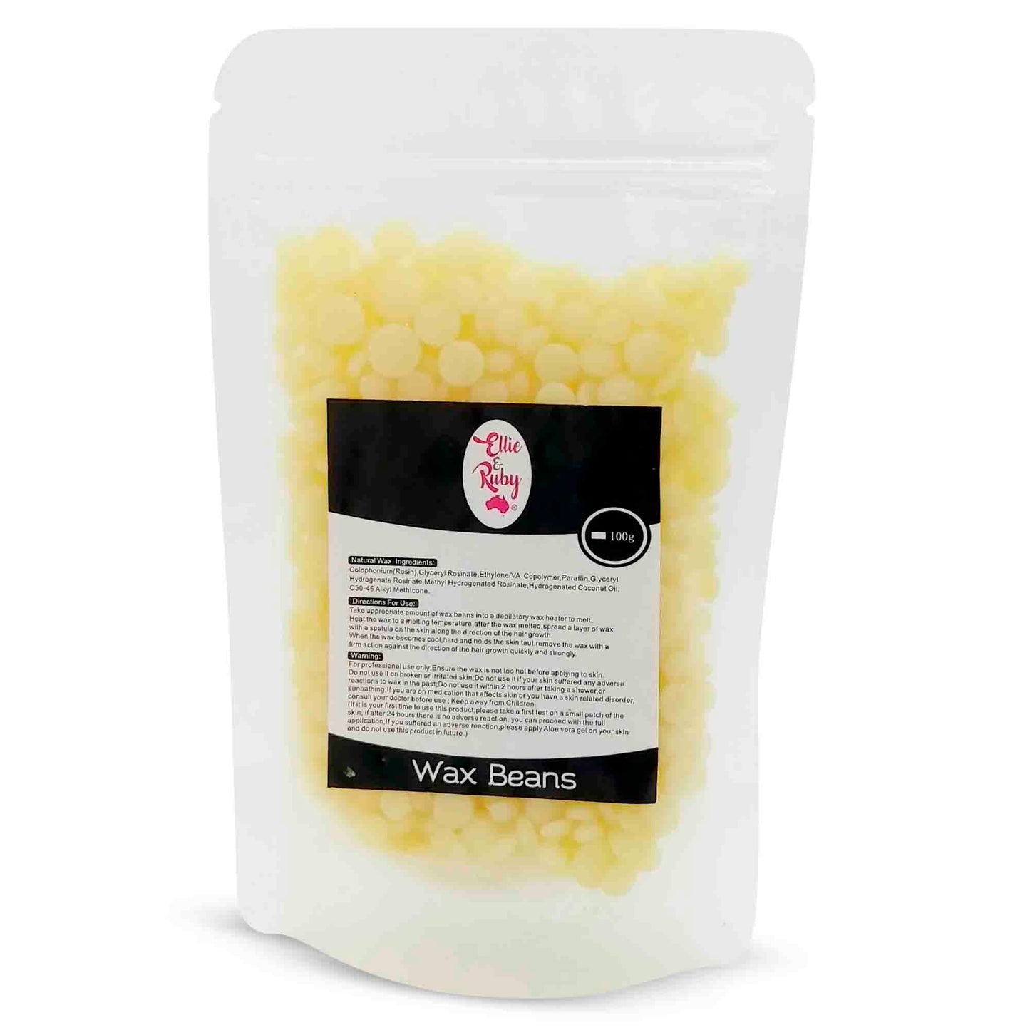 100g Hard Wax Beans - Brazilian Waxing Beads - Stripless Bikini Hair Removal